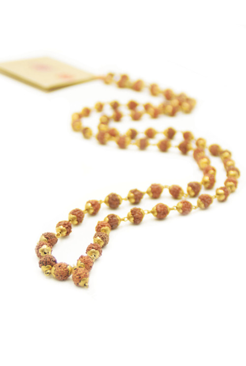 Holy Mantra mala ketting Goud