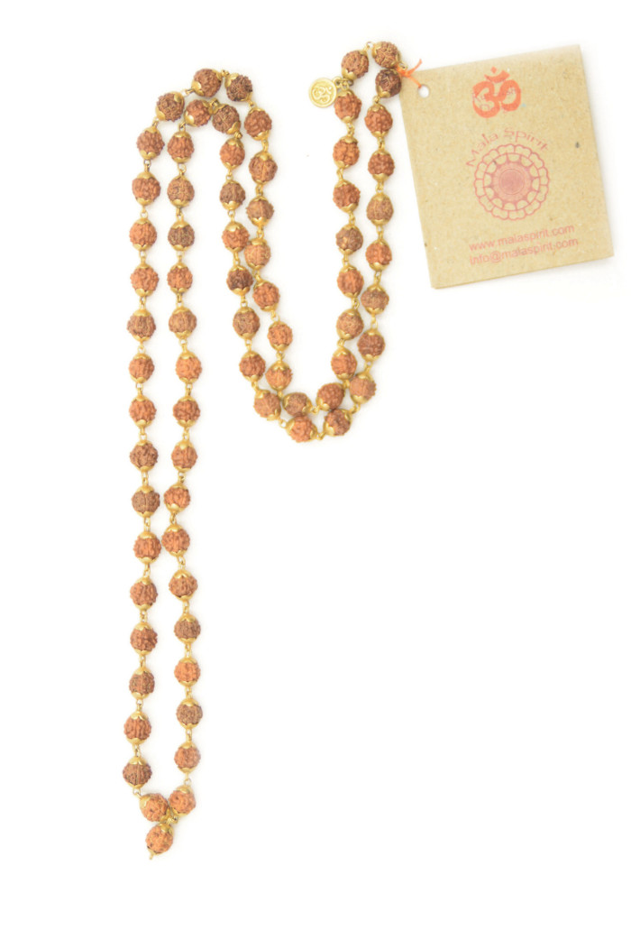 Holy Mantra mala ketting Goud