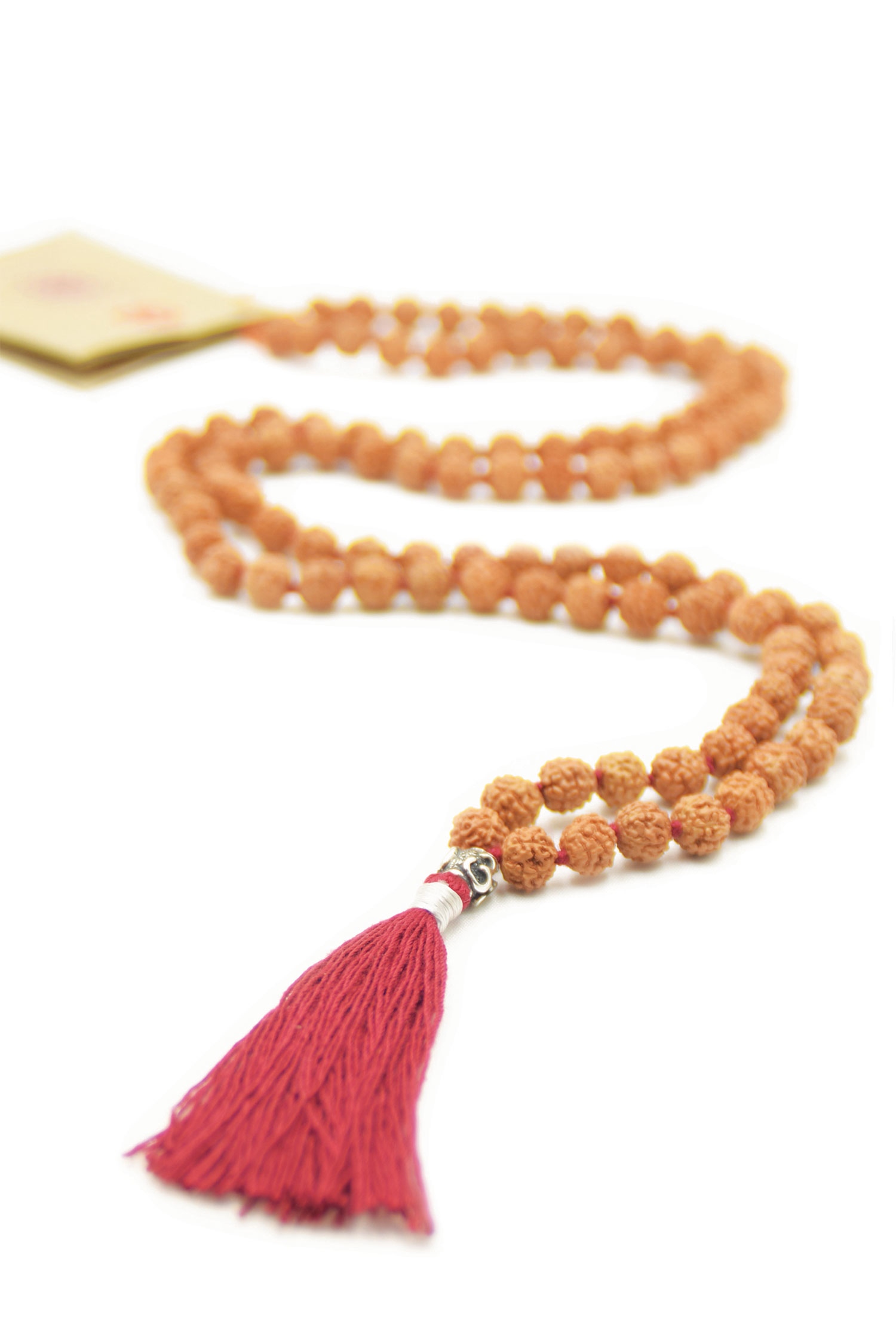 Silver Guru mala ketting