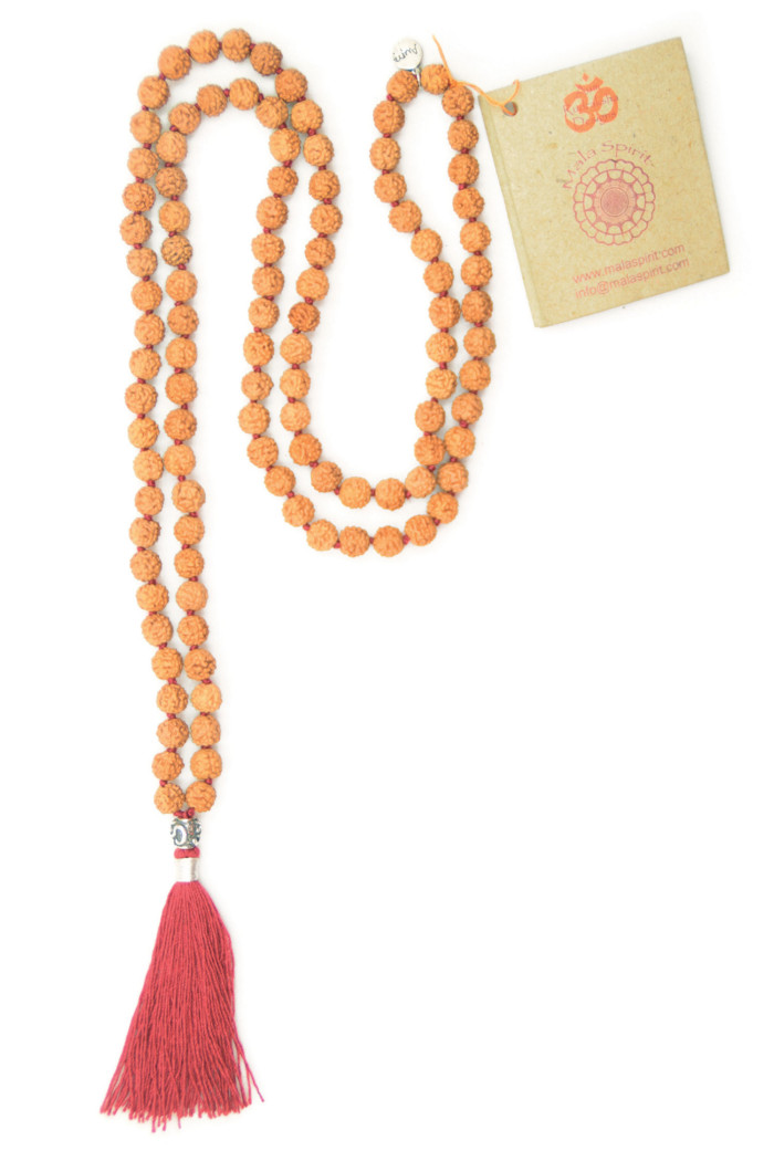 Silver Guru mala ketting