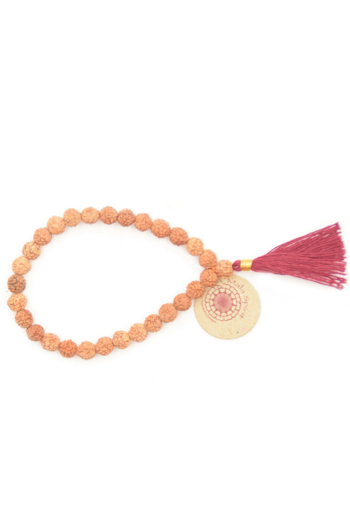 Rudra mala armband tassel red