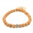 Silver Aum mala armband