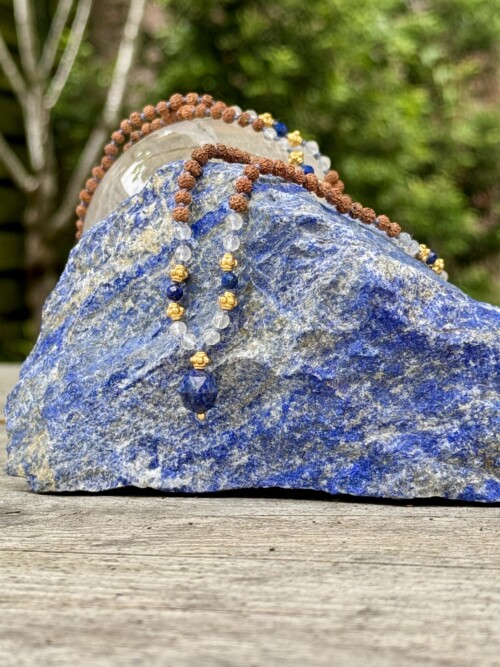 Lapis Lazuli Bergkristal mala