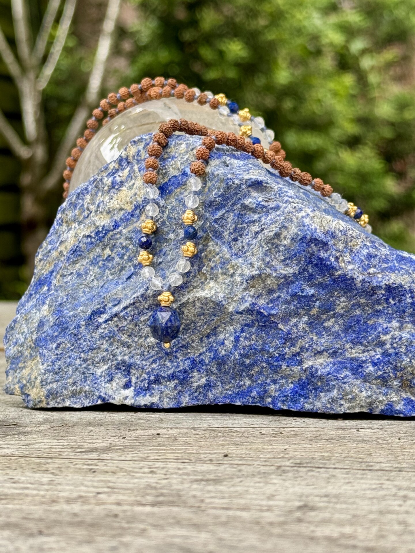 Lapis Lazuli bergkristal mala 4 Lapis Lazuli Bergkristal mala