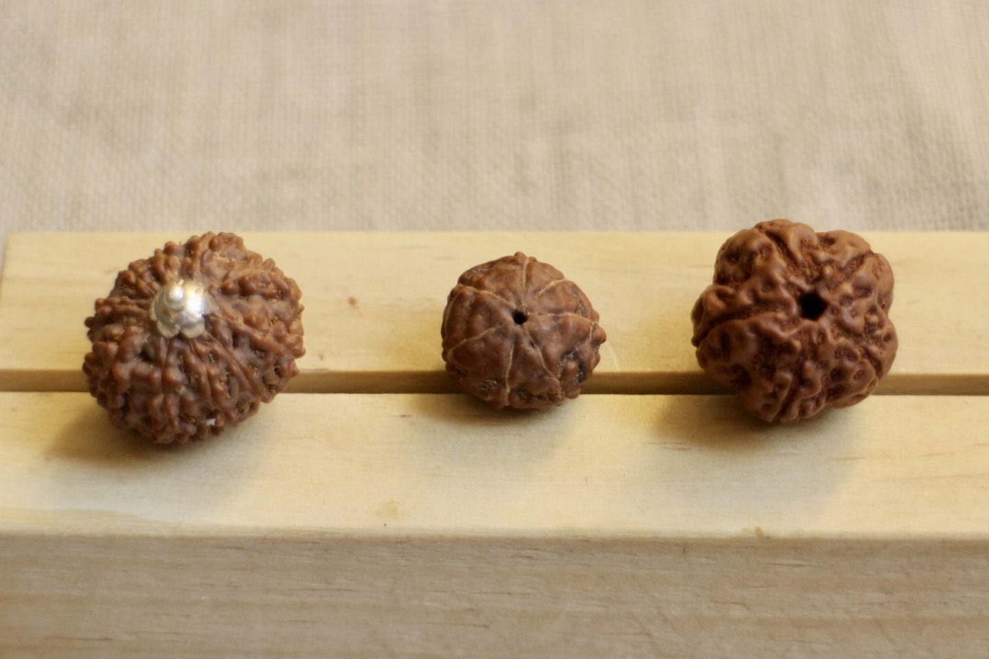 Rudraksha Mukhi Meaning: All 14 Faces Explained 1 Rudraksha mukhi meaning: beads with different numbers of faces side by side